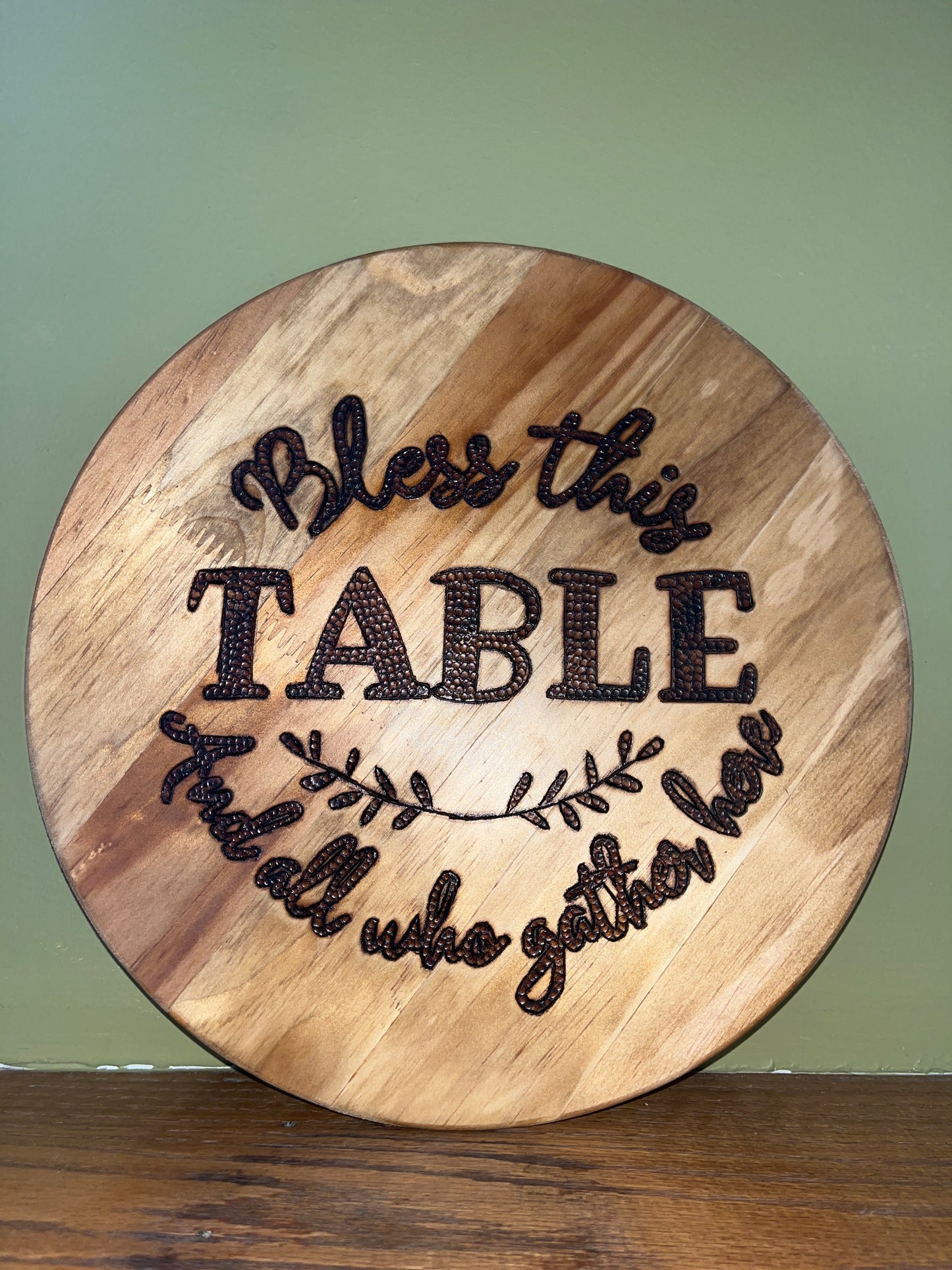 Bless this Table Lazy Susan