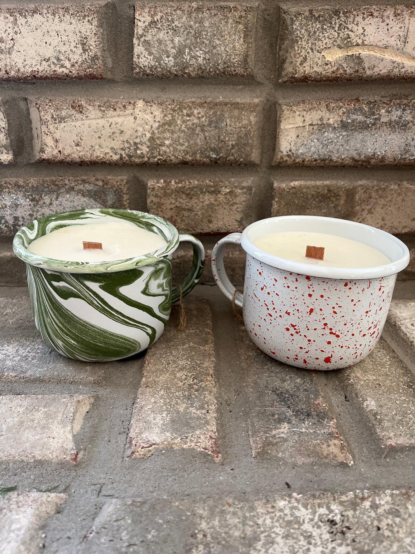 Colorful Camping Mug Citronella Candle