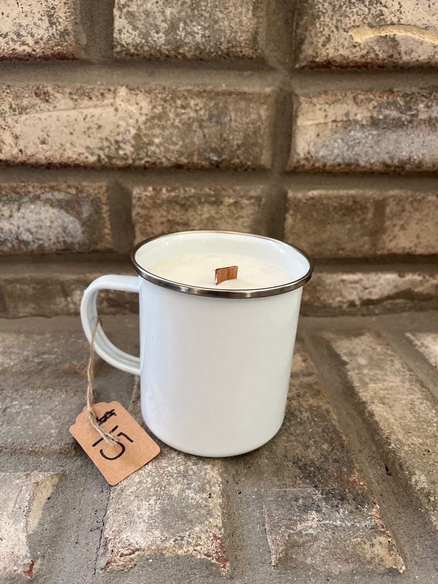 Metal Camping Mug Citronella Candle