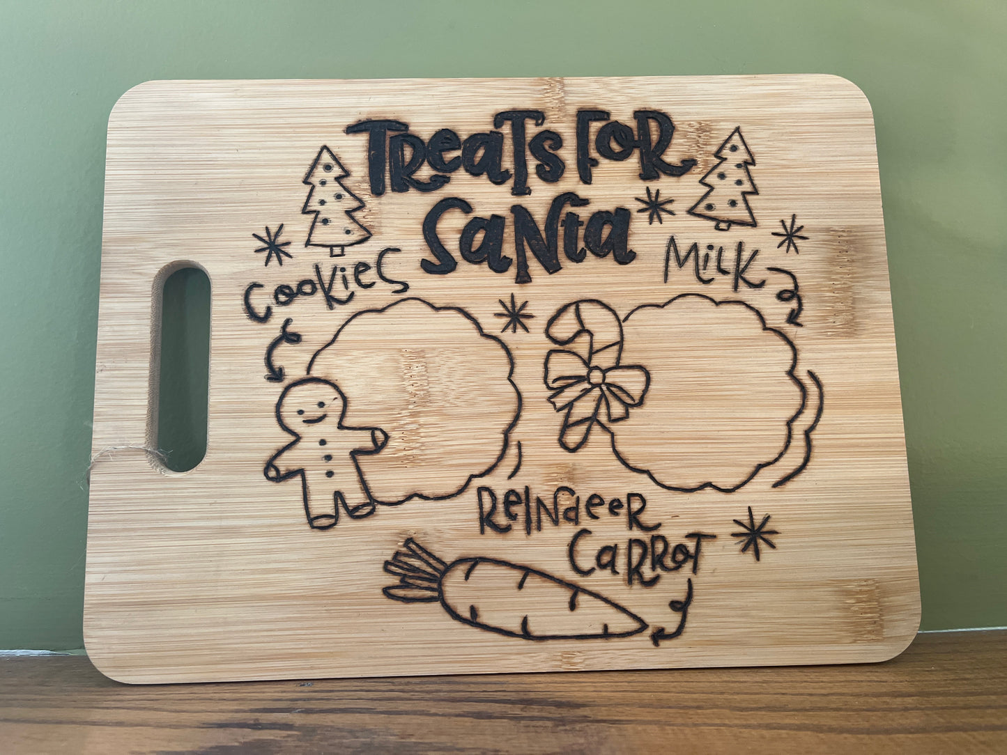 Treats for Santa board
